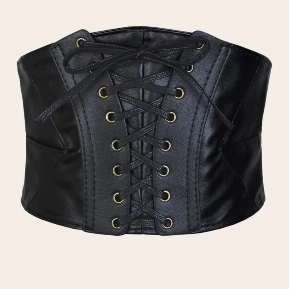 Black Corset Belt Steampunk New - Picture 5 of 14